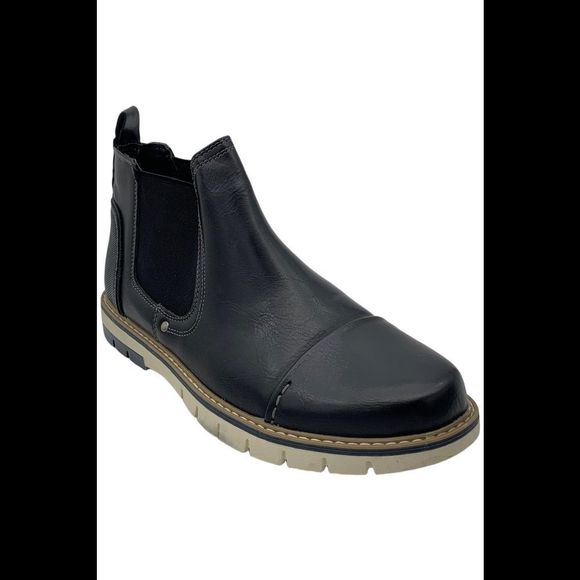 Vance Co. Men's Waylon Chelsea Boot Black - Medium - Picture 1 of 3